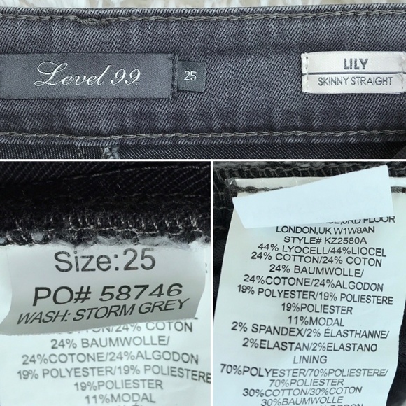 SOLD Skinny Straight Jeans Level 99 Anthropologie - Picture 8 of 8